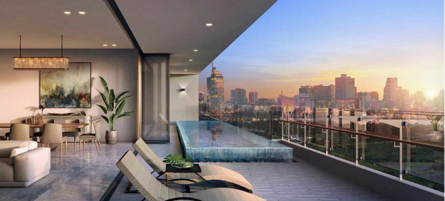 View sông và trung tâm vĩnh viễn