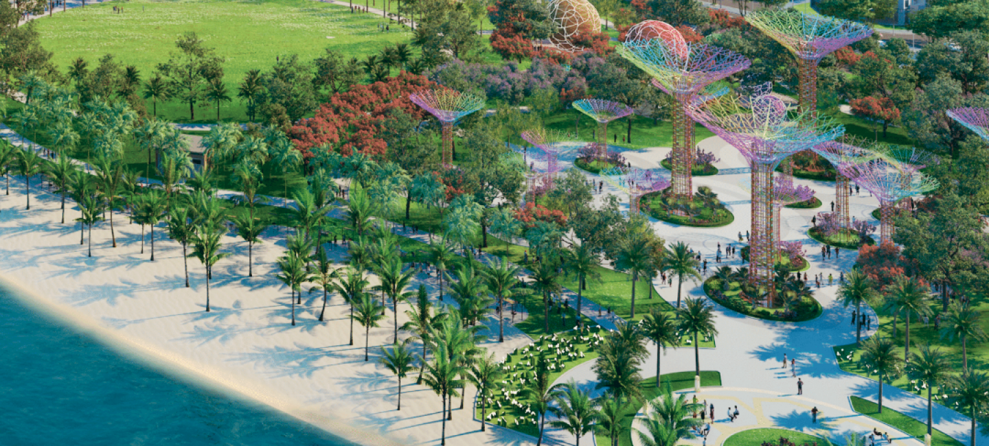 Thành phố với nhiều công viên và tiện ích