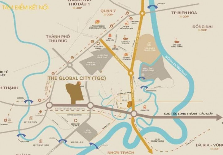 Vị trí trọng điểm khu Đông