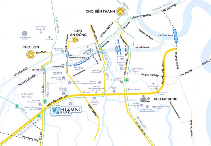 Vị trí kết nối đắc địa