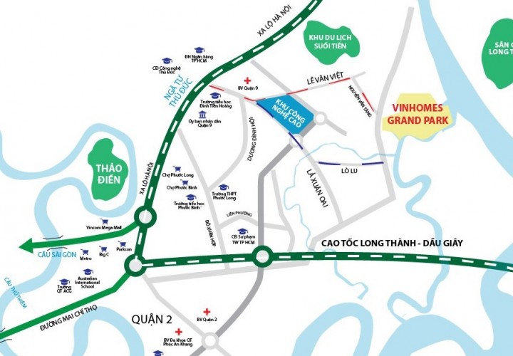 Vị trí đắc địa tại Khu Đông